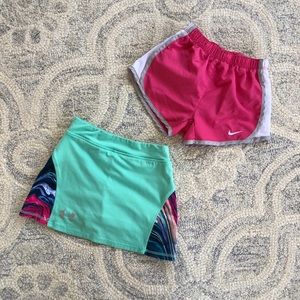 Girls Athletic/Sport Skirt and Shorts set